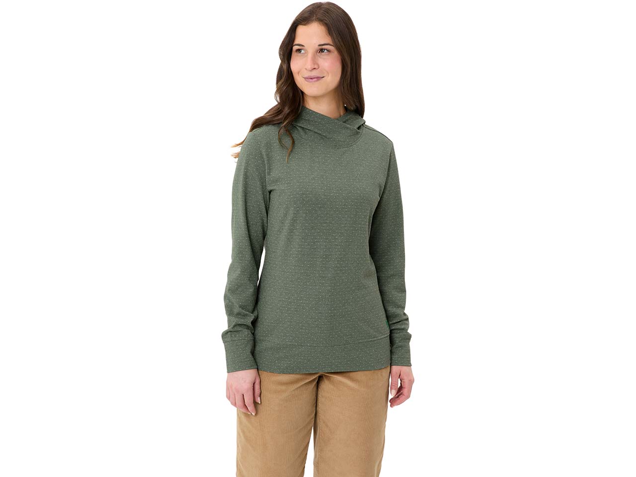 VAUDE Damen-Pullover 'Tuenno' mit angeschnittener Kapuze, agave, Gr. 36