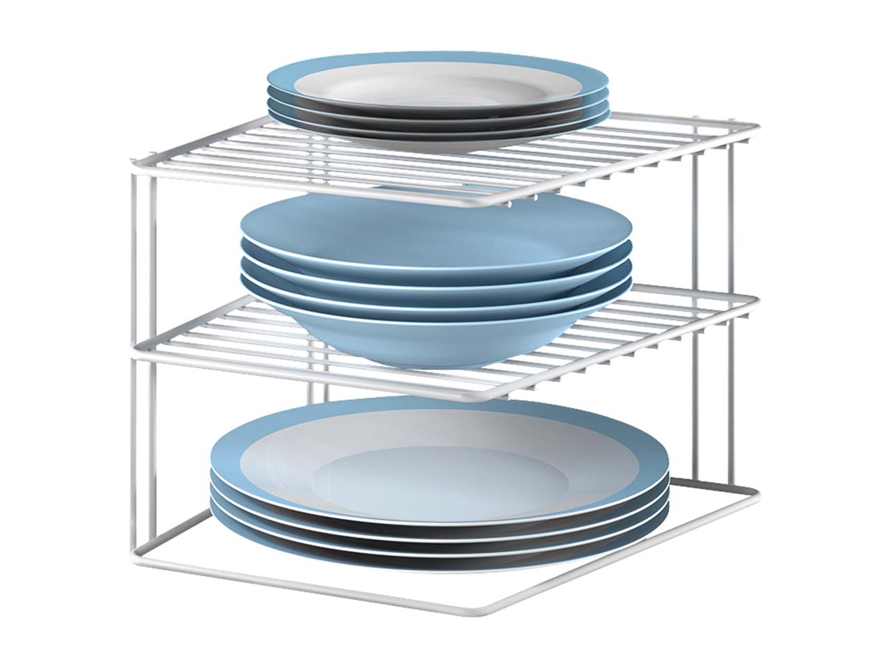 Metaltex Eckschrankeinsatz "Silos", 25 x 25 x 19,5 cm