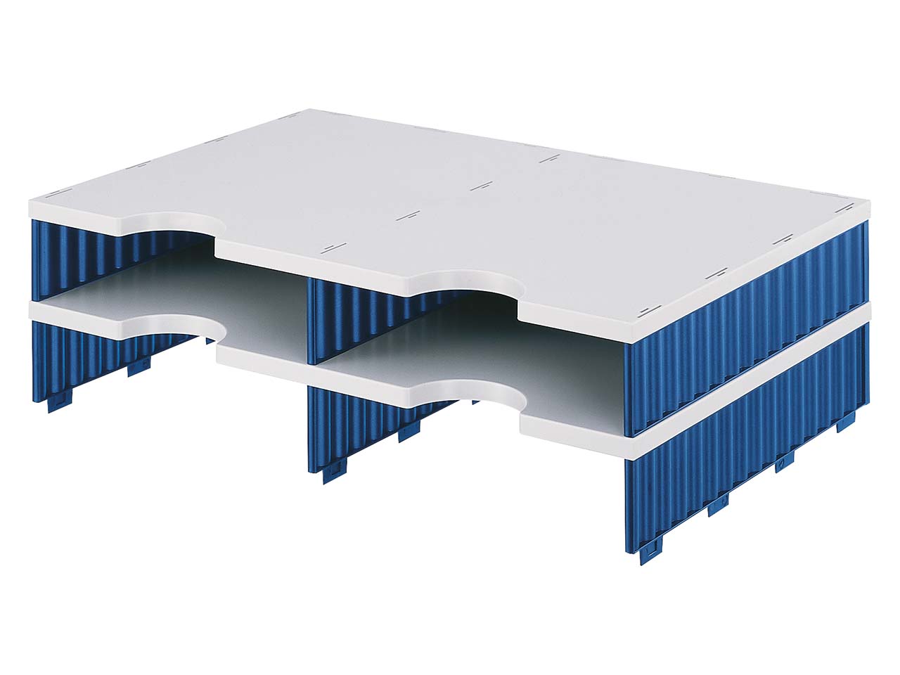 styrodoc Aufbaueinheit 2er bl. 4 Fächer
