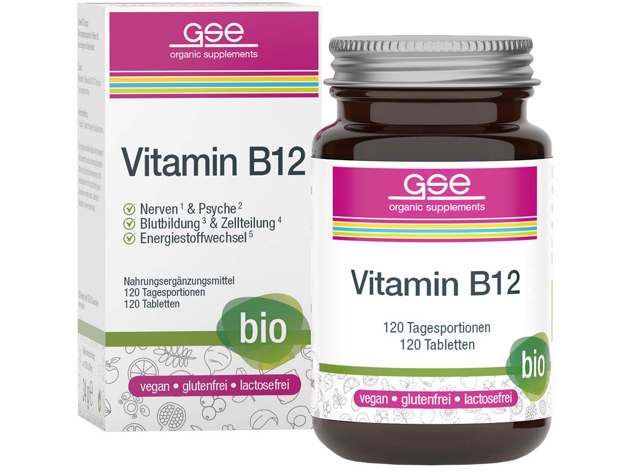 GSE Bio-Tabletten Vitamin B12 compact, 120 Stück
