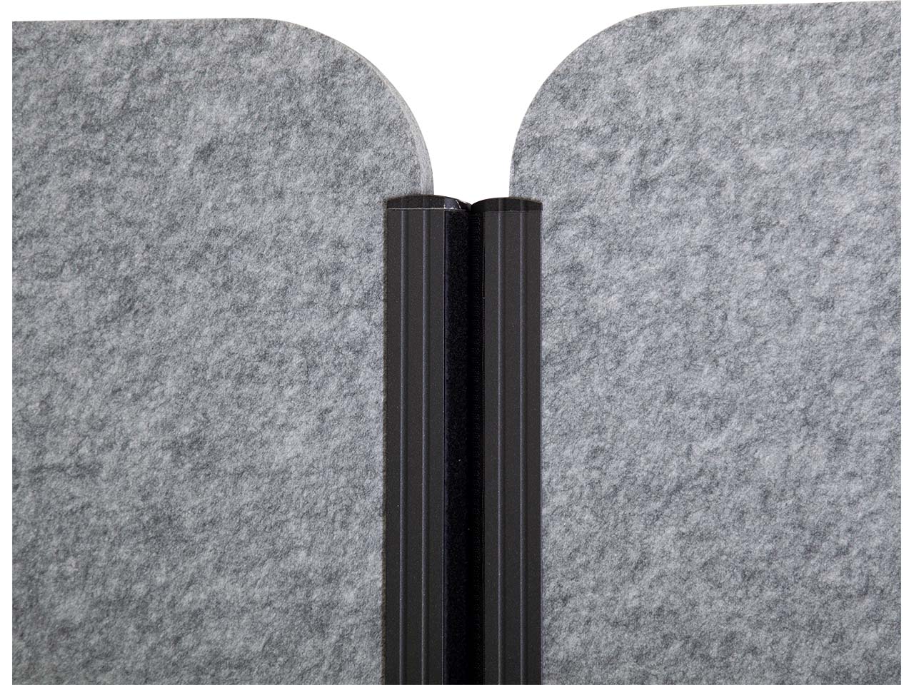 MAUL Stellwandsystem "MAULcocoon" anthrazit, Akustik 100 x 180 cm, Stand, dunkelgrau