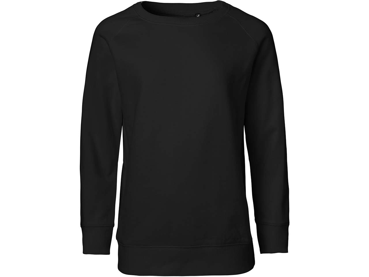 Neutral Bio-Kinder-Sweatshirt mit weich gebürsteter Innenseite, black, Gr. 92/98