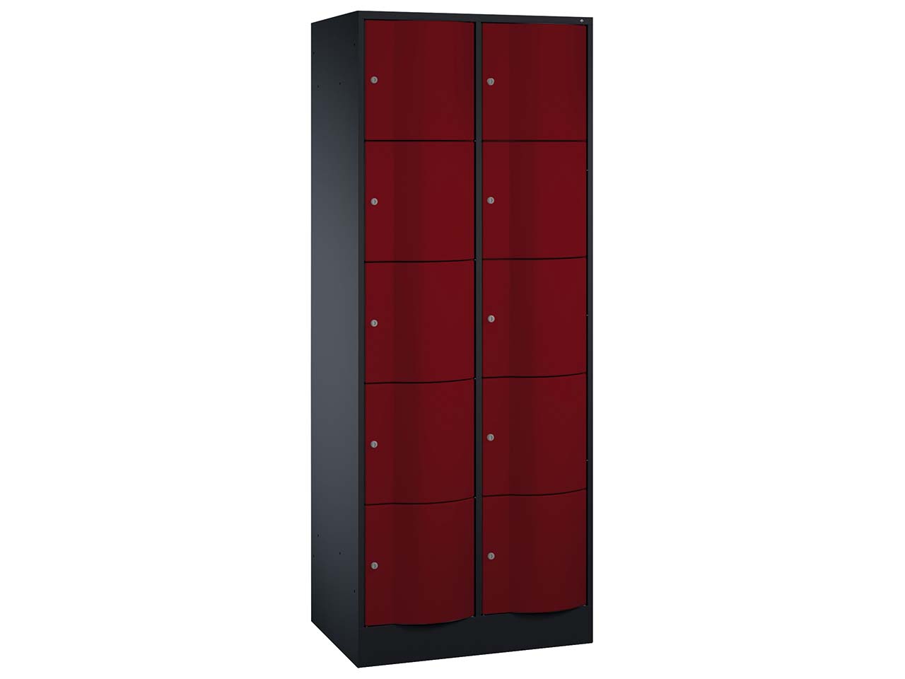 Schließfachschrank 2 Türme an/rt 5er