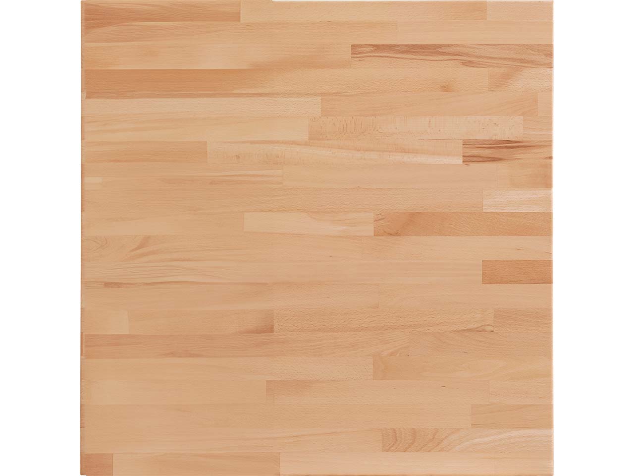 Tischplatte Buche massiv, 80x80 cm, Stärke 20 mm, geölt