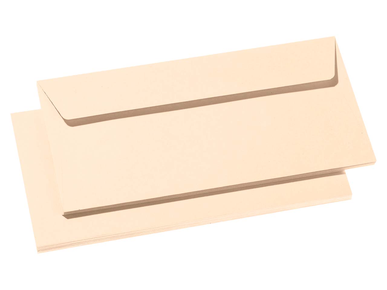 20 Clairefontaine Briefumschläge 'Pollen' DL, Haftklebung, o. Fenster, 120 g/m² elfenbein