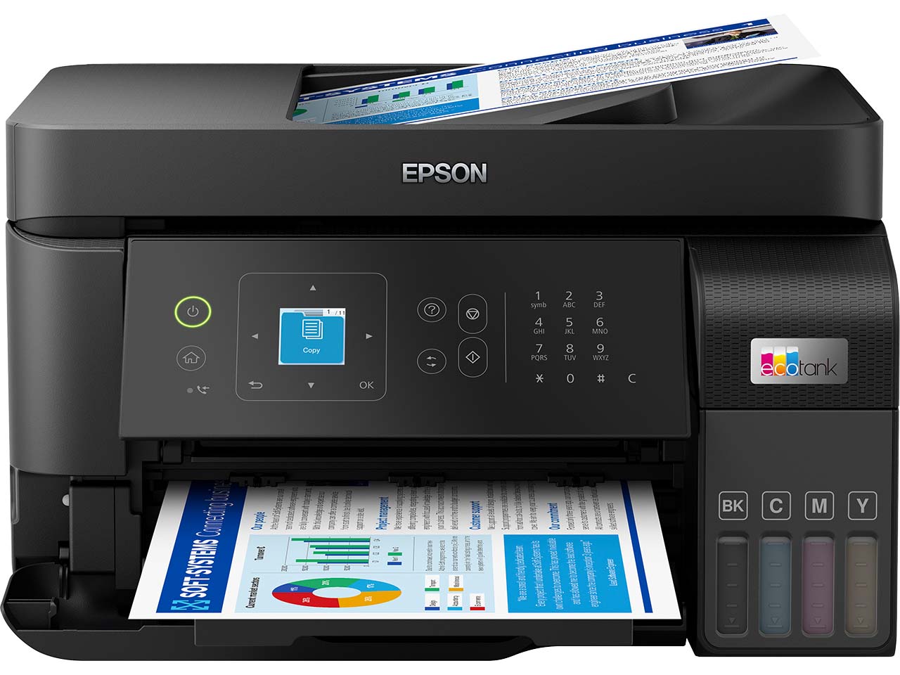 Epson Tintenstrahl-Multifunktionsdrucker "EcoTank ET-4810" schwarz