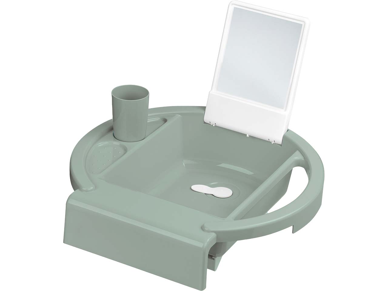 rotho Kinderwaschbecken "AVA" aus Recyclingkunststoff, sage green