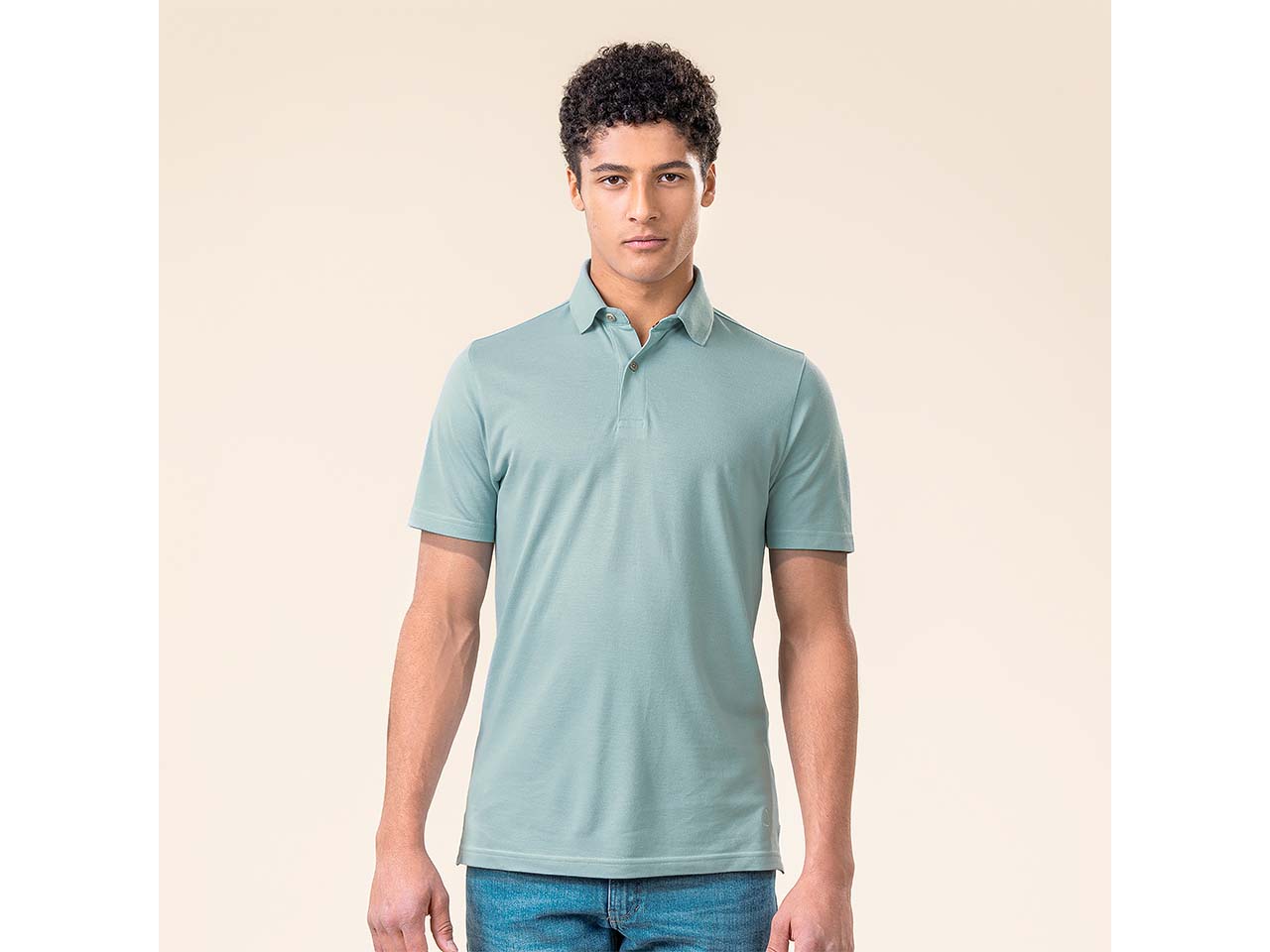 Living Crafts Bio-Herren-Polo-Shirt 'TIRMON', mare, Gr. M