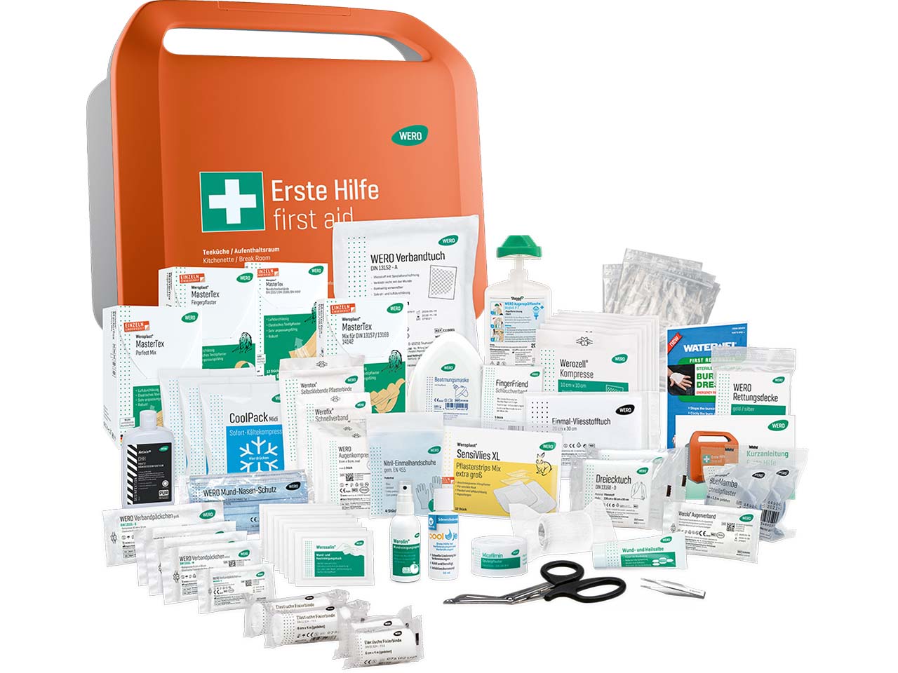 WERO Erste-Hilfe-Koffer "Smart Case" DIN 13157, groß, für Teeküche/Aufenthaltsraum