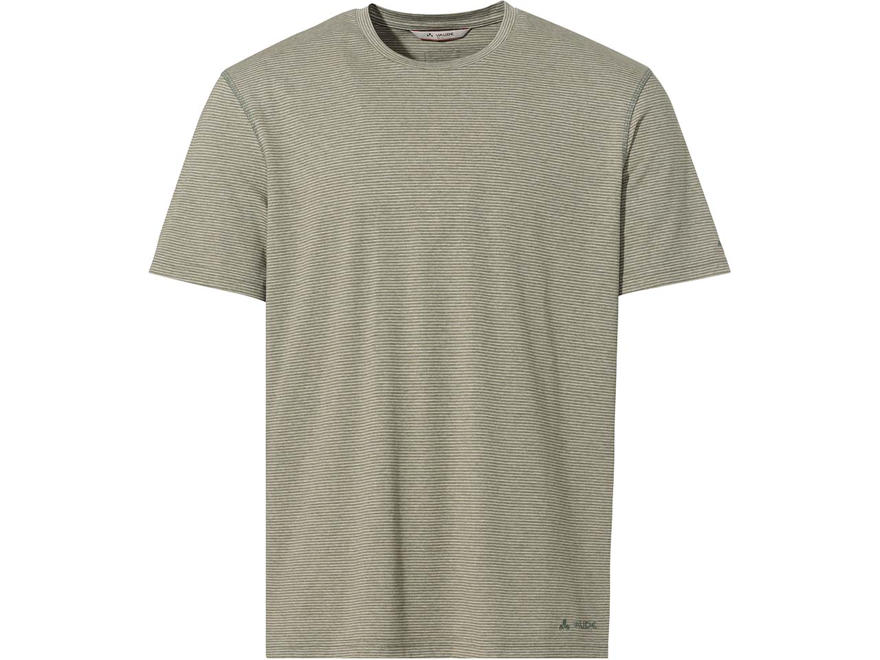 VAUDE Herren-T-Shirt "Mineo Striped II" mit Rundhalsausschnitt, agave, Gr. L