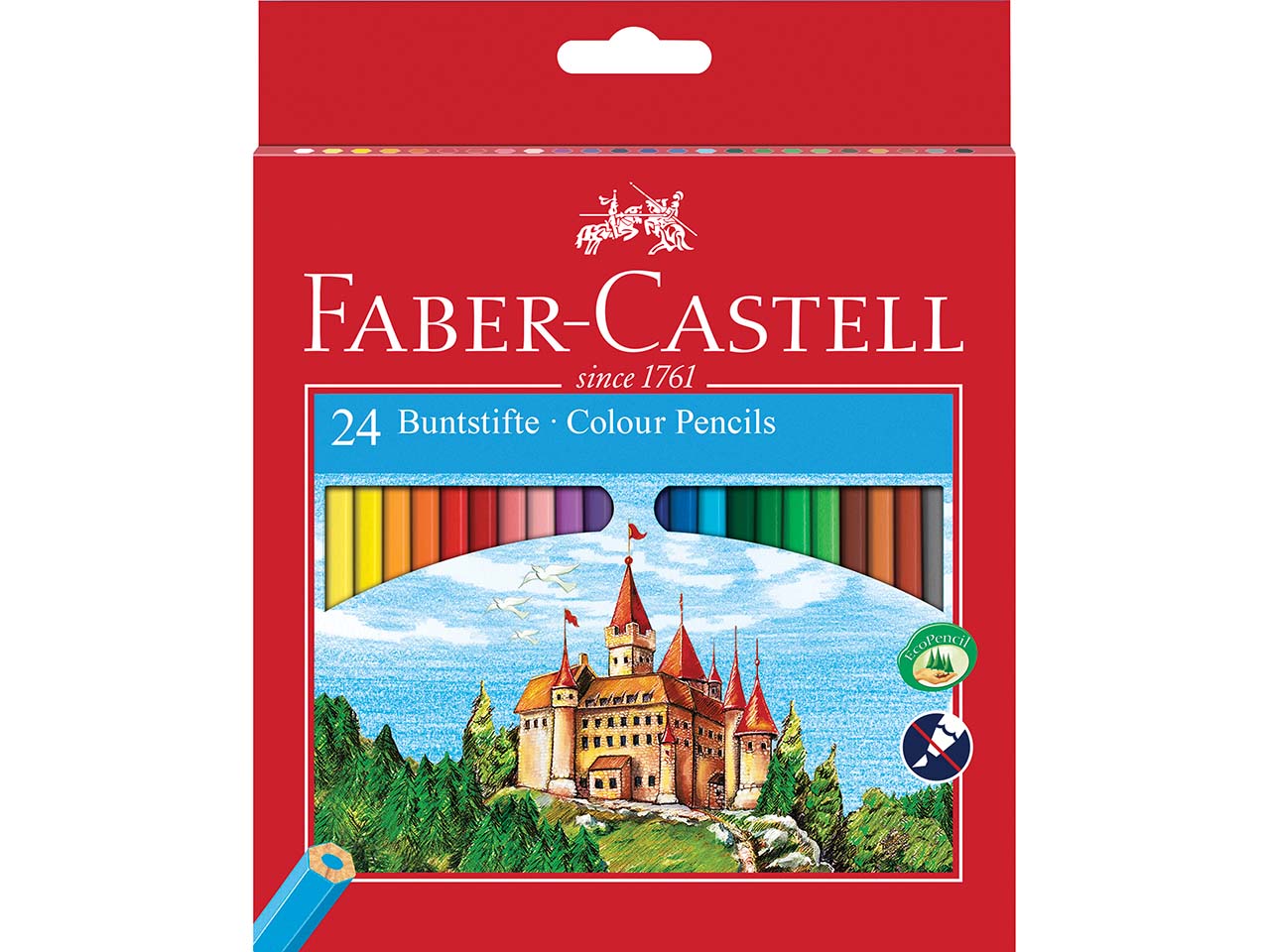 Faber-Castell Farbstifte "Castle", farbig sortiert, 24er-Pack