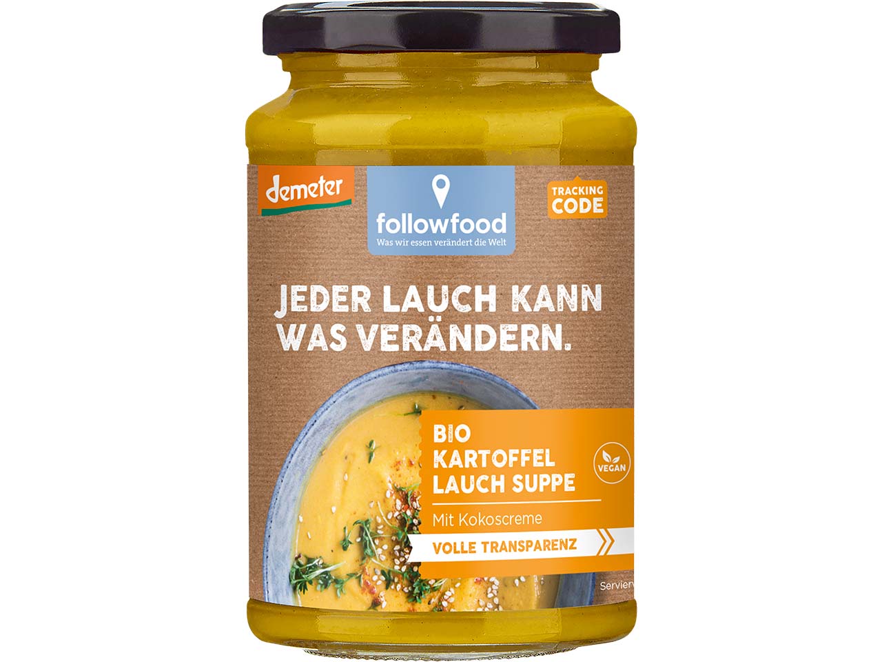 followfood Bio-Kartoffel-Lauch-Suppe, 380 ml