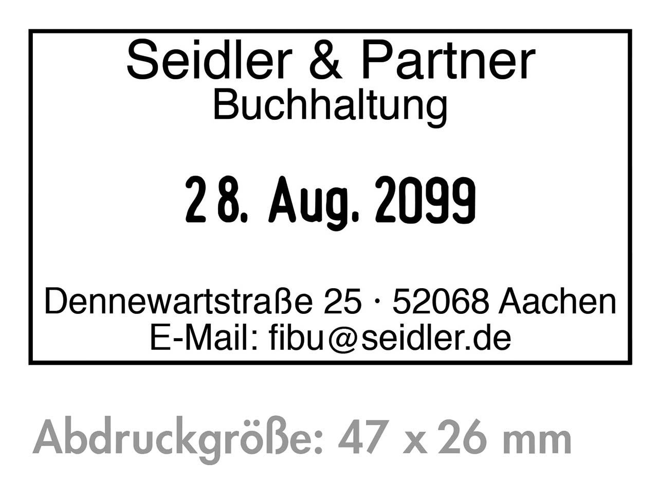 Ersatz-Stempelplatte für Trodat Stempel 6/53
