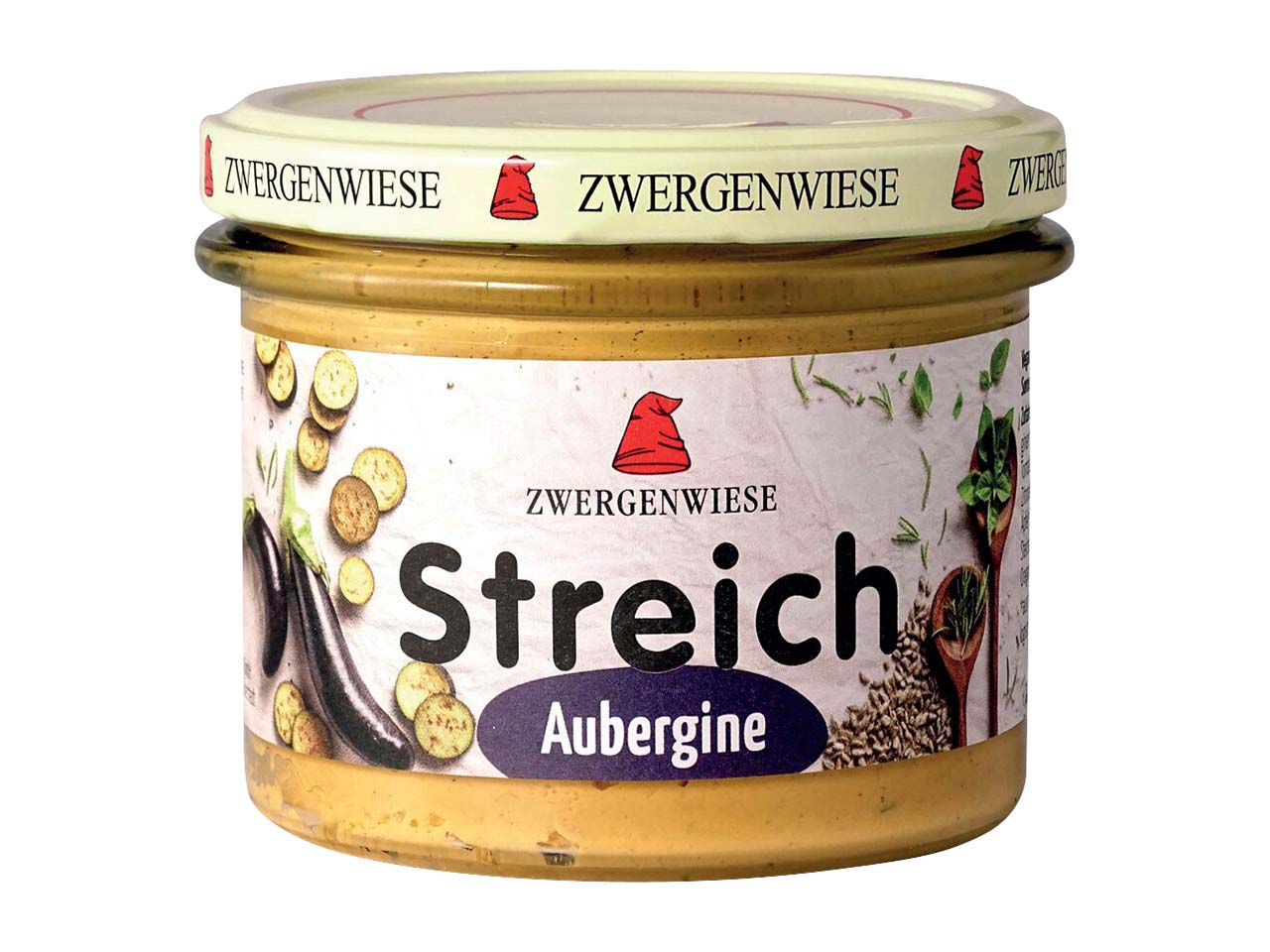 Zwergenwiese Bio-Brotaufstrich 'Aubergine', vegan, 180 g