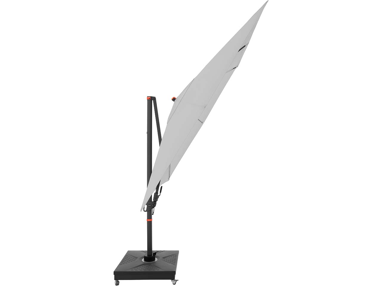 doppler Pendelschirm "myZone AX" 280 x 280 cm, hellgrau
