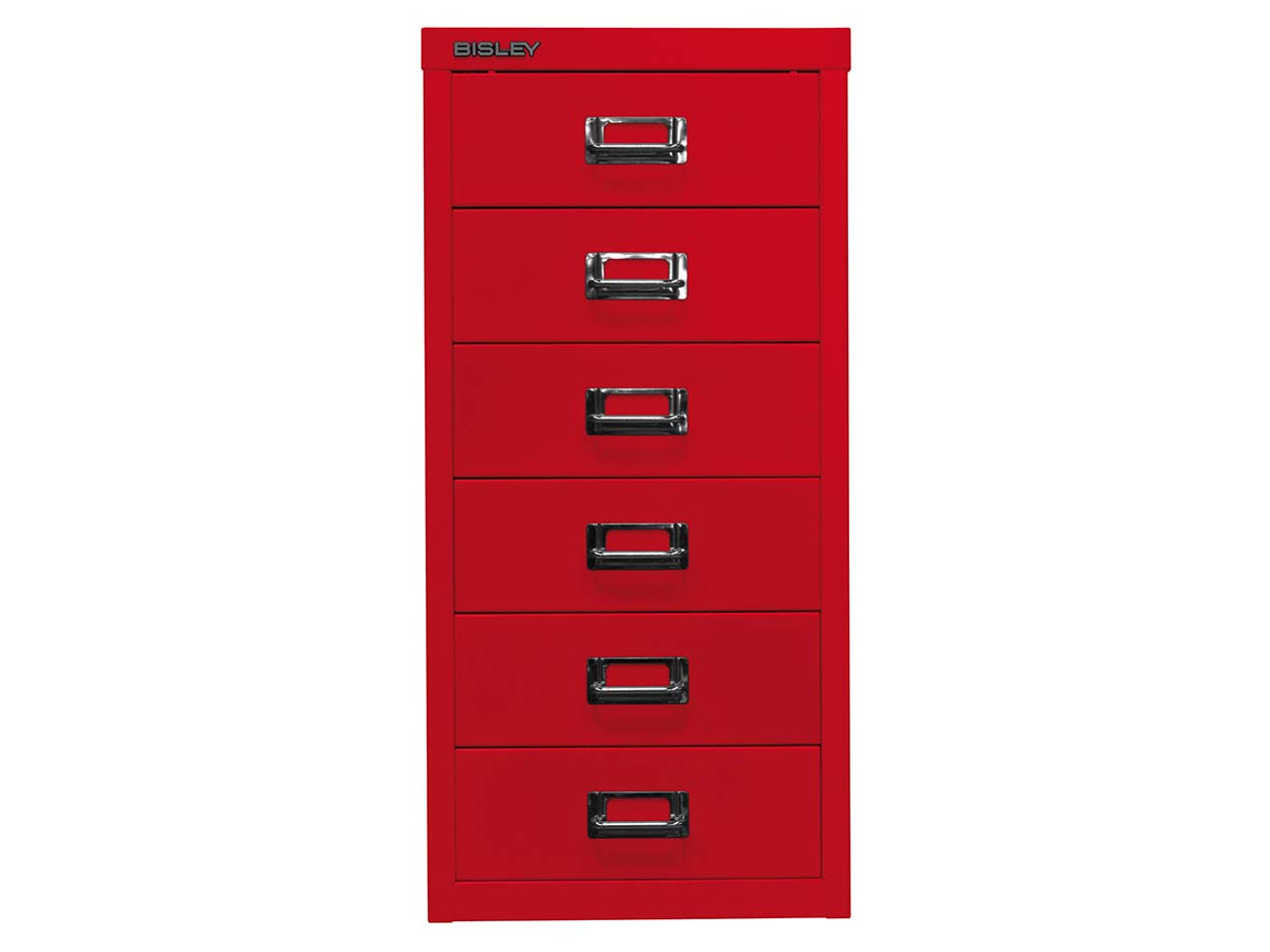 Schubladenschrank 6 Schübe, DIN A4 rot