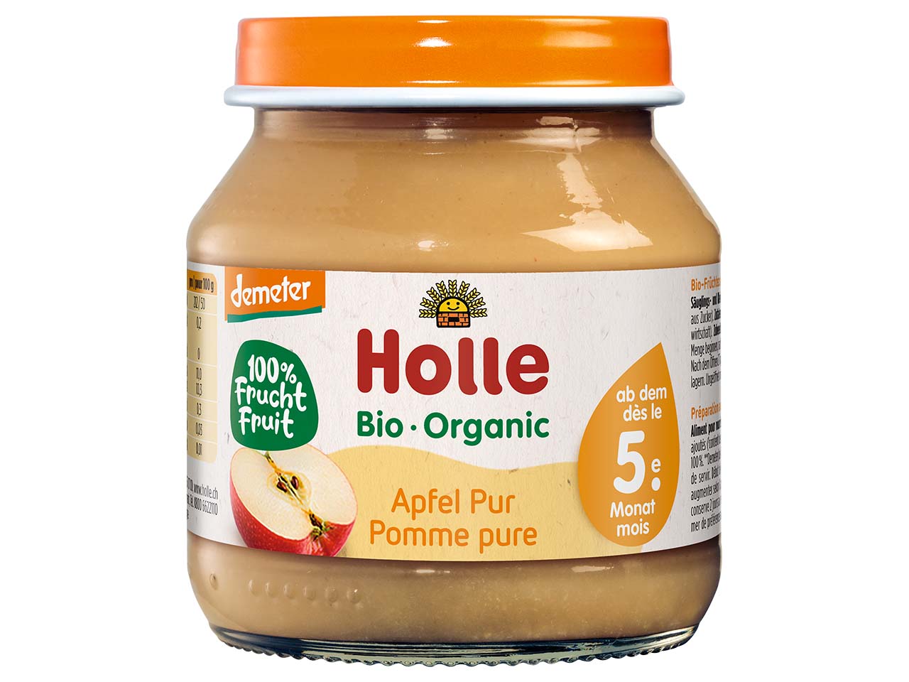 Holle Bio-Apfel pur, ab 5. Monat, Beikost, 125 g