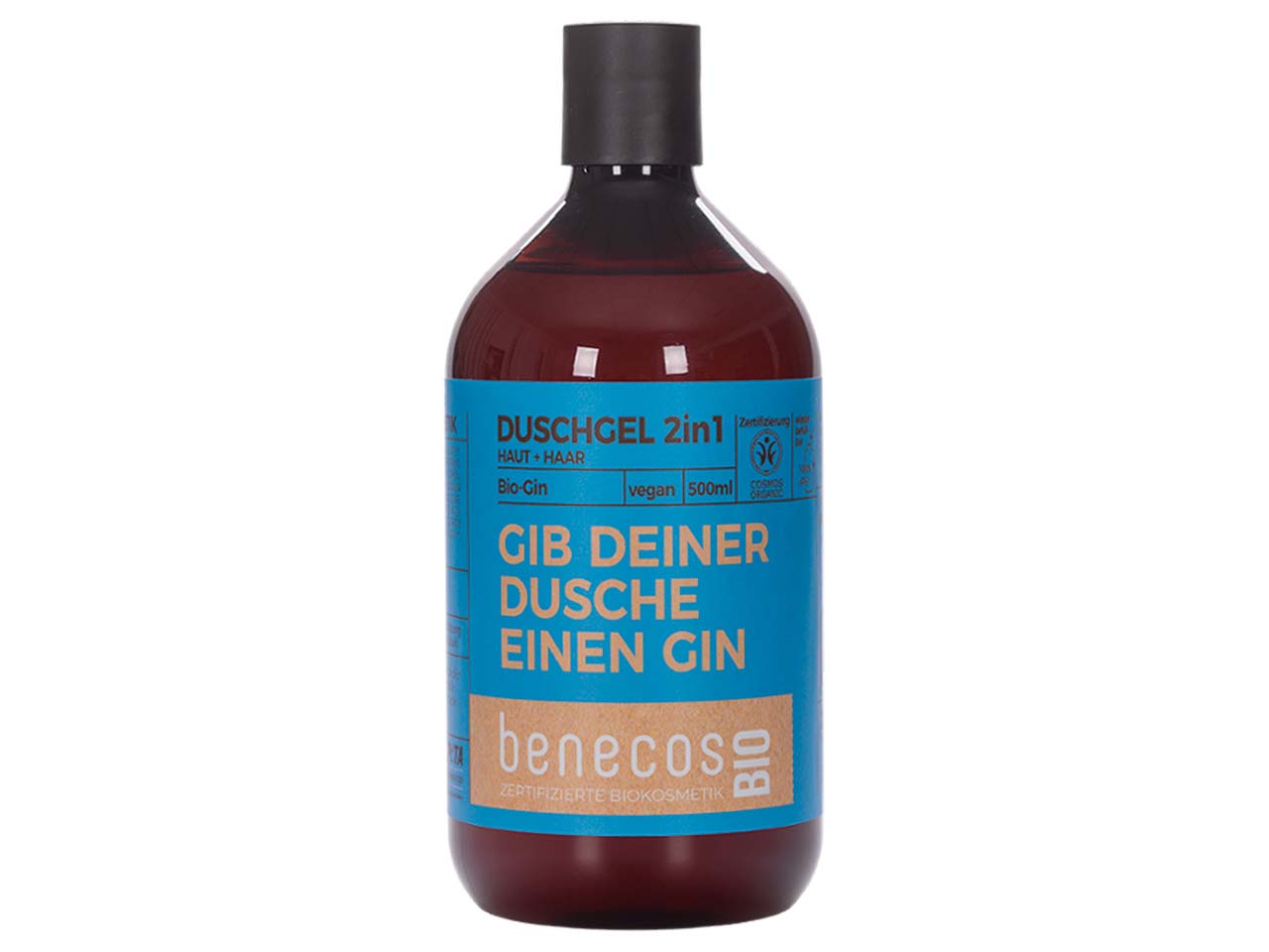 benecos Bio-Duschgel 2-in-1 mit Bio-Gin, 500 ml