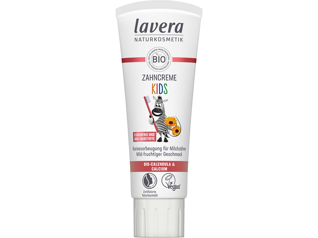 lavera Bio-Zahncreme "KIDS" fluoridfrei, Calendula & Calcium, 75 ml