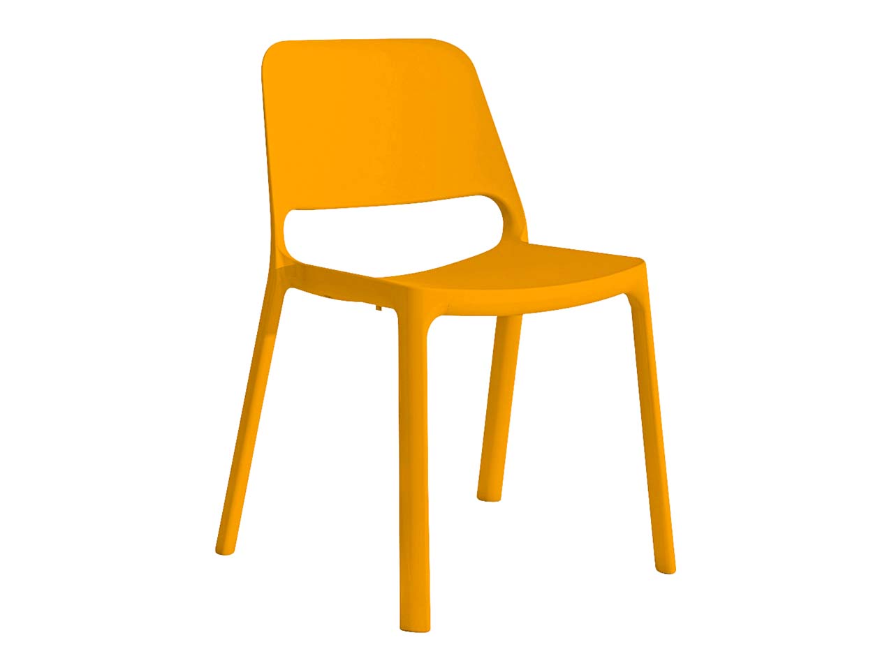 2x Besucherstuhl "2050" orange