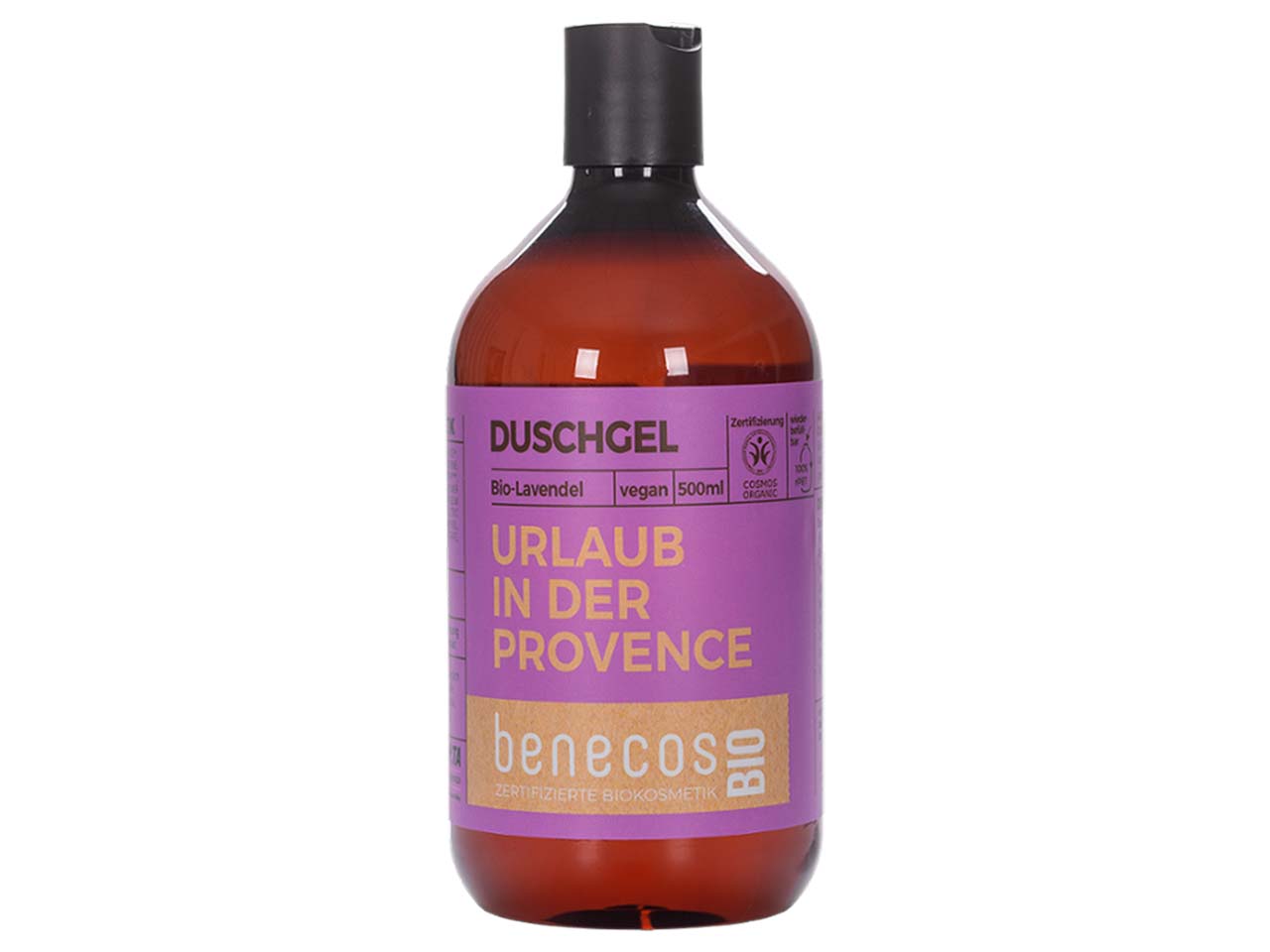 benecos Bio-Duschgel mit Bio-Lavendel, 500 ml