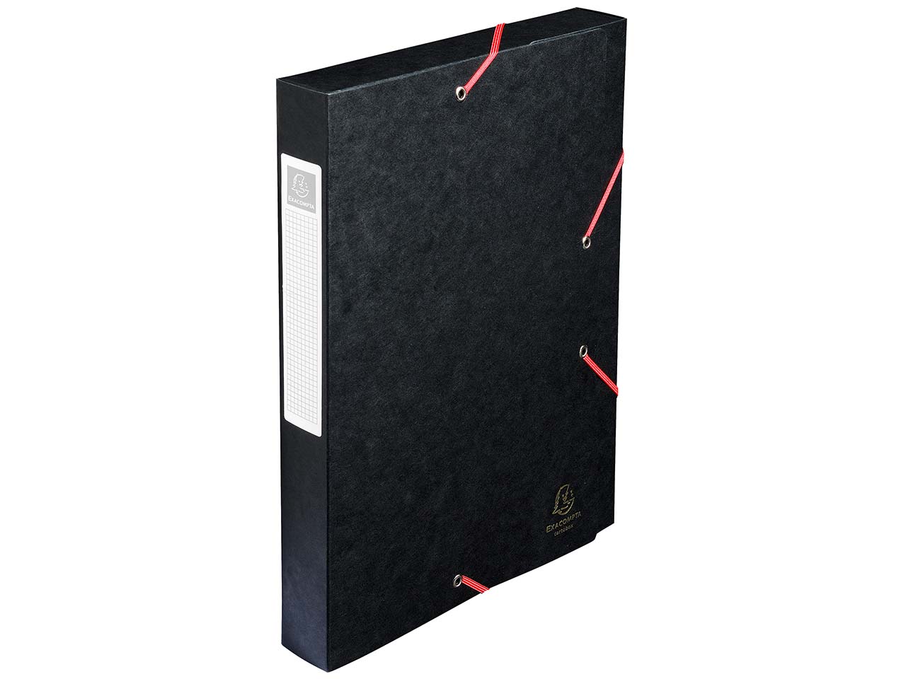 Exacompta Archivbox "Cartobox" schwarz, Rückenbreite 4 cm