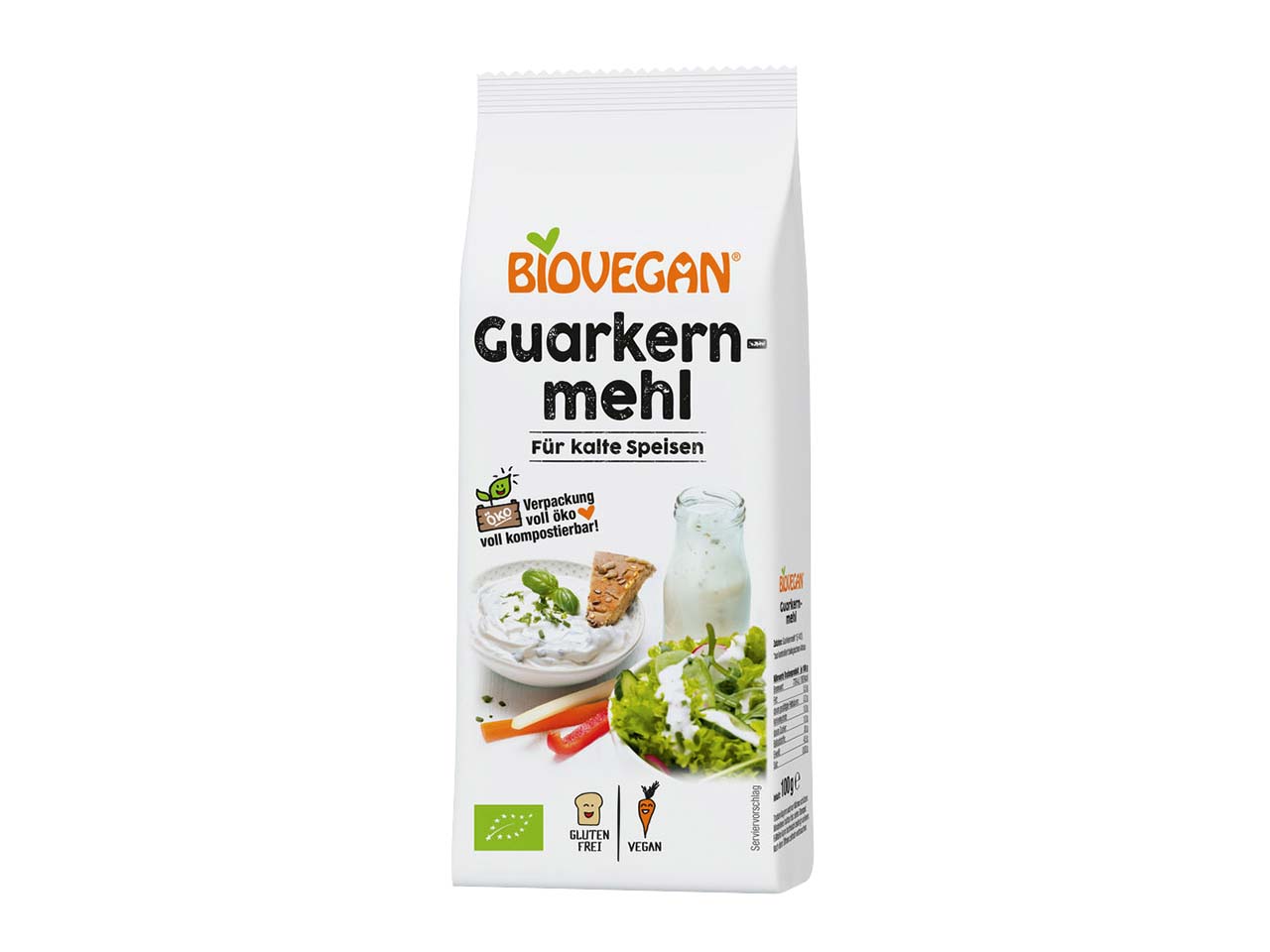 BIOVEGAN Guarkernmehl für kalte Speisen, 100 g