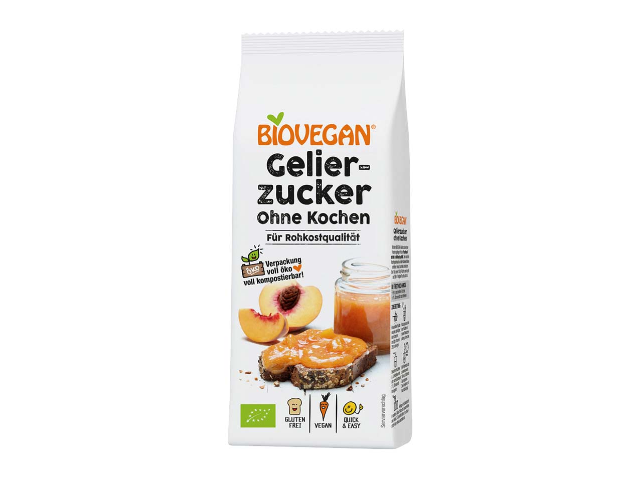 BIOVEGAN Bio-Gelierzucker ohne Kochen, 115 g