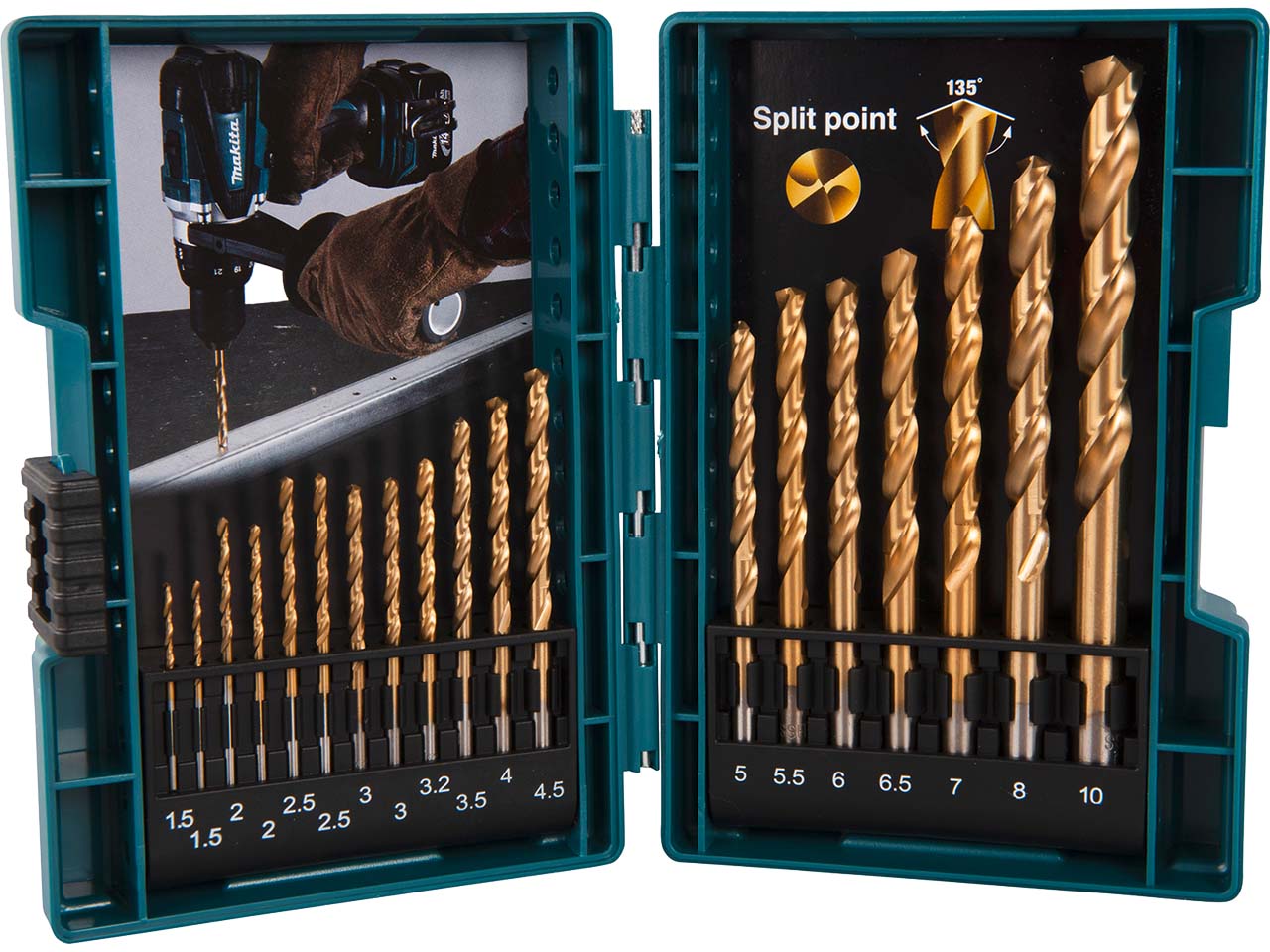 Makita Bohrer-Set "B-67795" 19-teilig