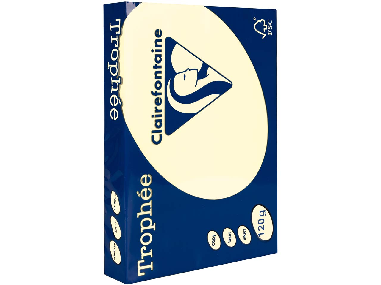 Clairfontaine Farbiges Kopierpapier 'Trophee' 120 g/m², DIN A4, sand