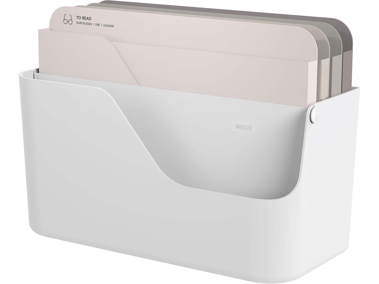 rotho Inbox-Dokumentenorganizer "MY PAPER" aus Recyclingkunststoff, weiß