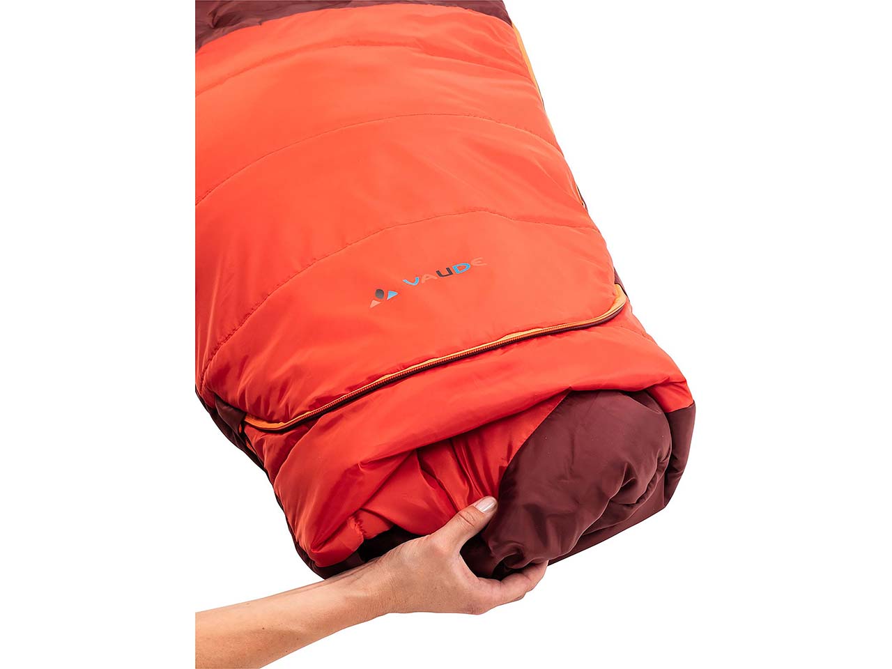 VAUDE Schlafsack 'Alpli Adjust 400 II SYN' für Kinder, dark cherry