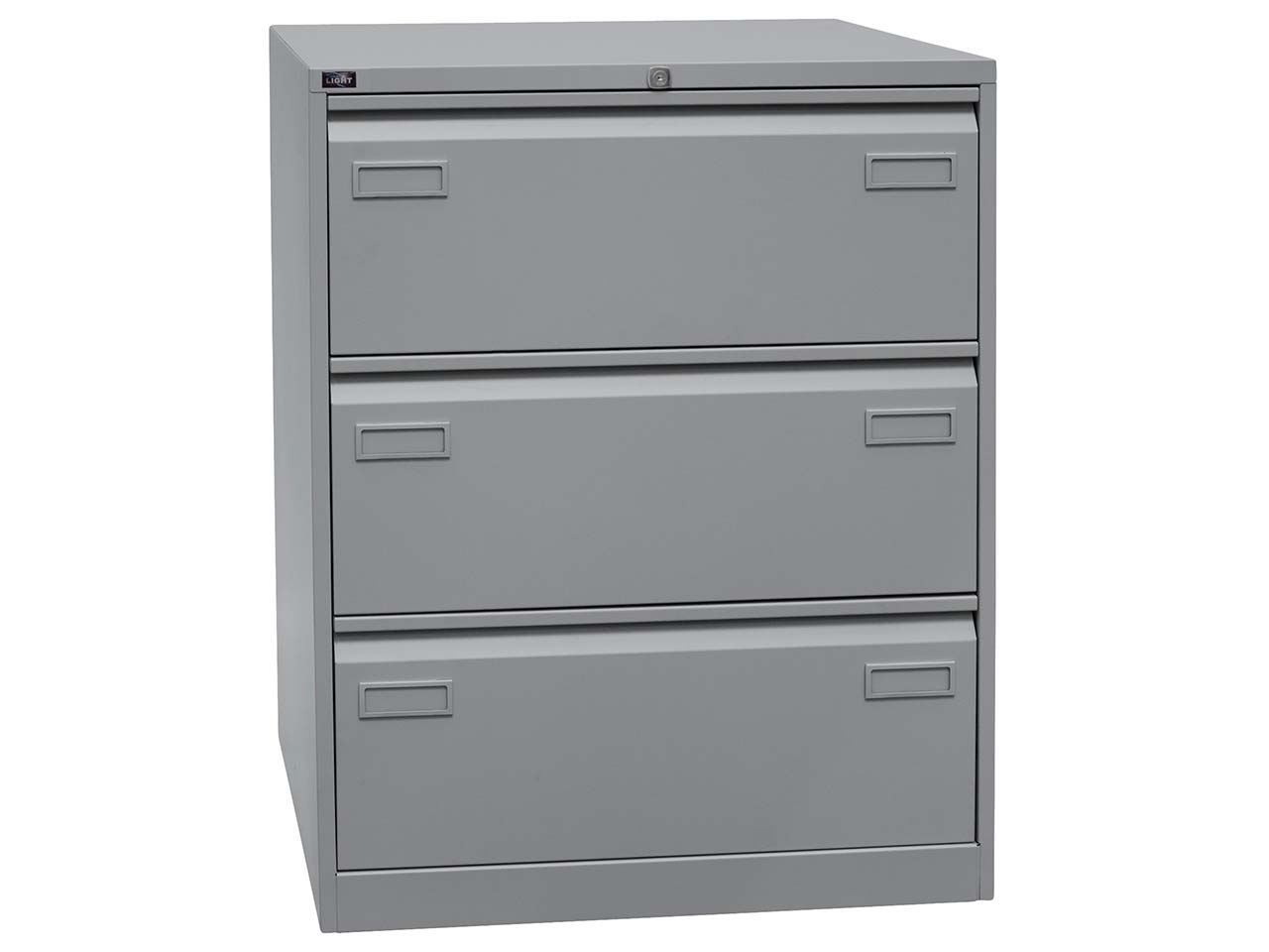 HR-Schrank 3s 2b alusilber (BxHxT)80x101,6x62,2cm