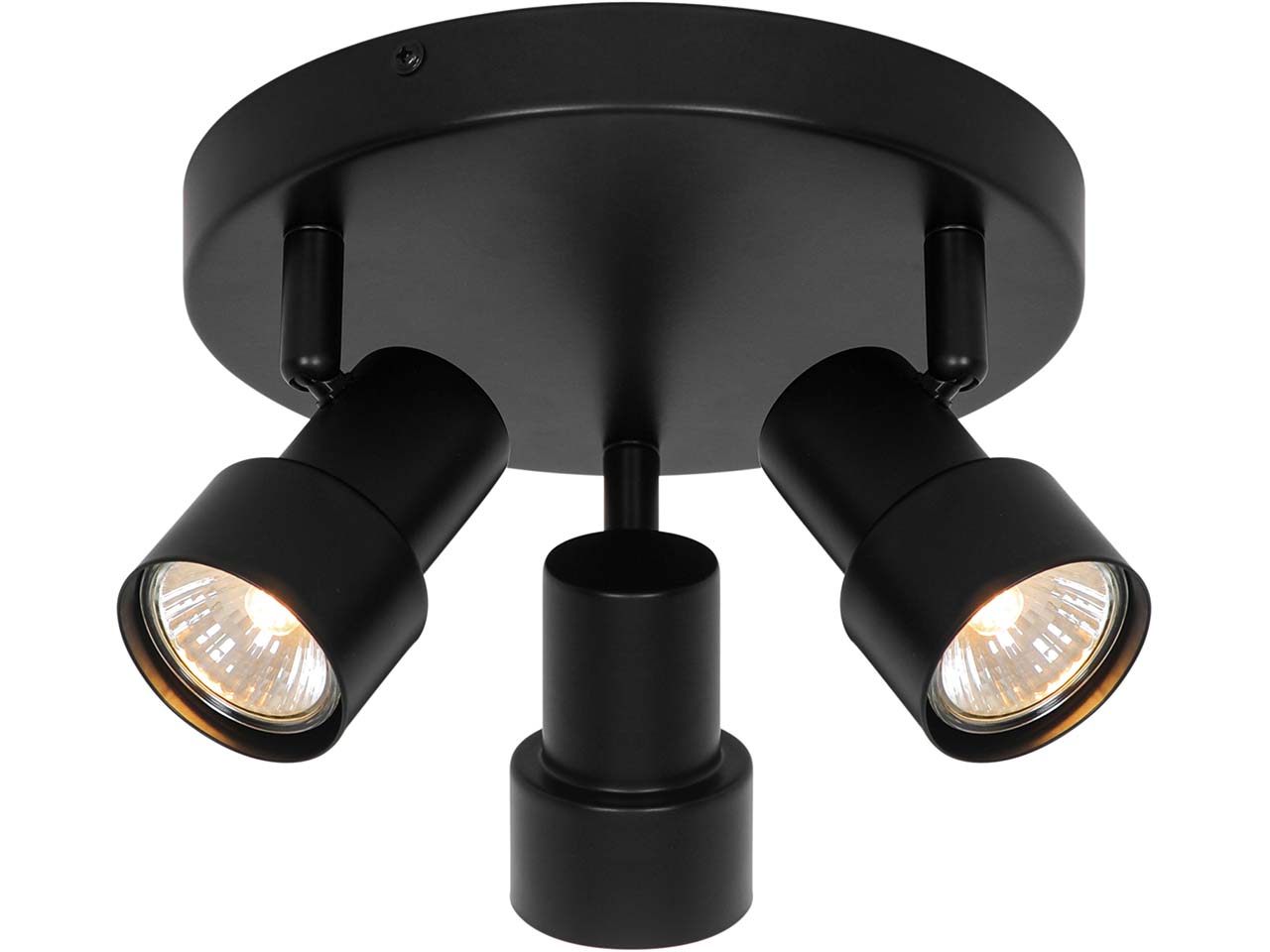 Nordlux Deckenleuchte "Boston" 3er-Rondel, schwarz
