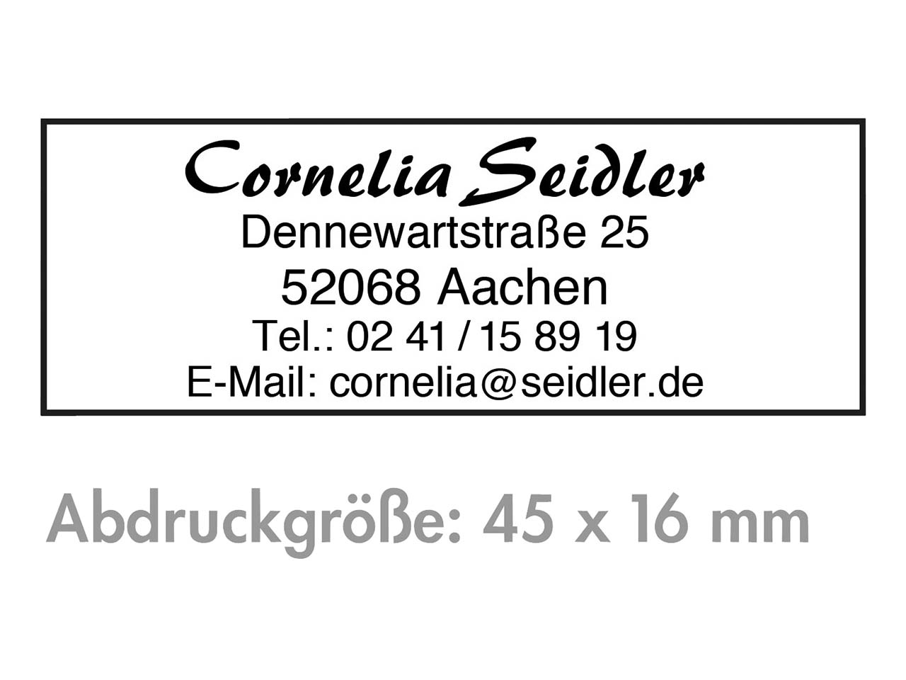 Ersatz-Stempelplatte für Trodat Stempel 6/4912