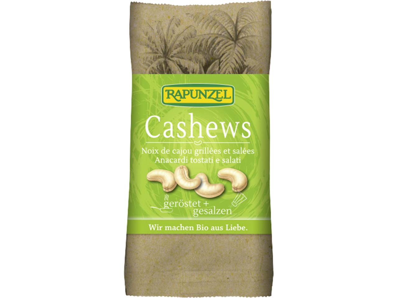 RAPUNZEL Bio-Cashewkerne, geröstet und gesalzen, 50 g