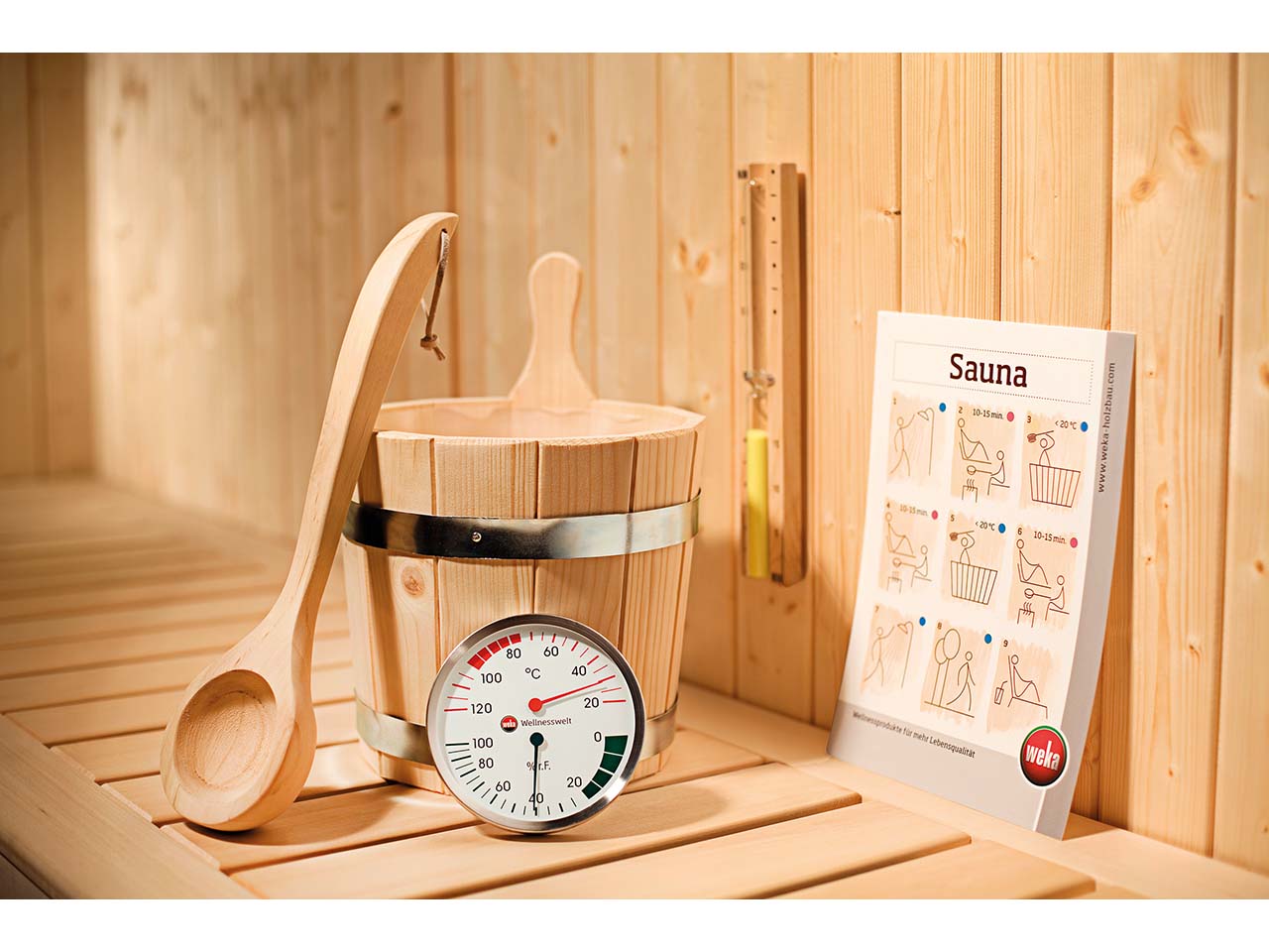 weka Sauna-Zubehör-Set "Premium" 5-teilig