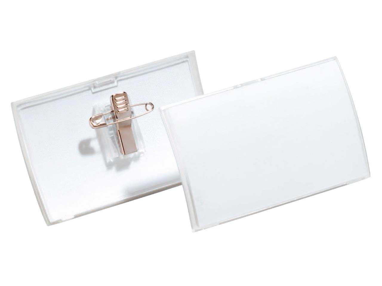 DURABLE Namensschilder 'CLICK FOLD' aus PP mit Kombiklemme 40 x 75 mm, 25 Stk.