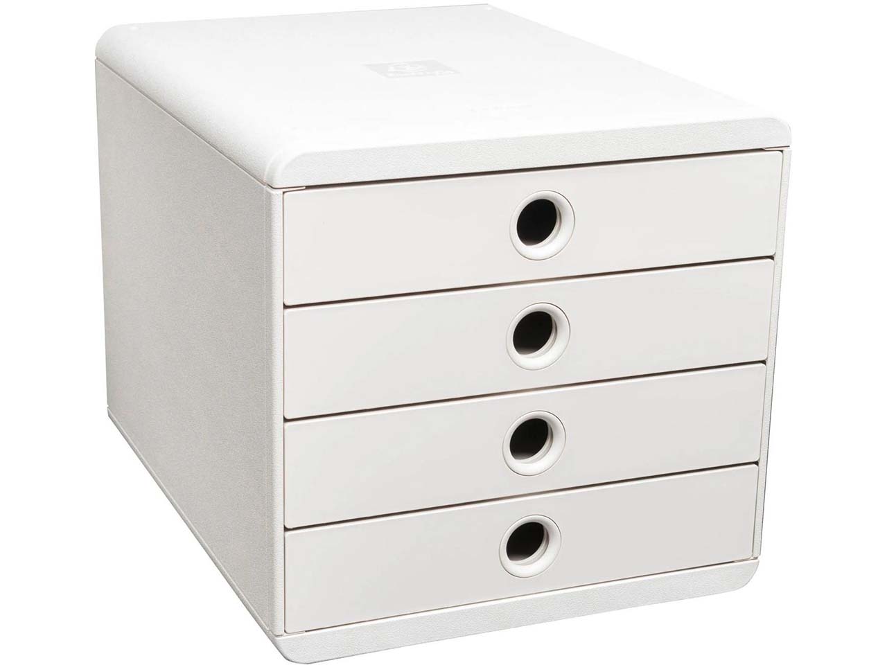 Exacompta Schubladenbox "Pop Box AutentiK" DIN A4+, 4 Schubladen, weiß