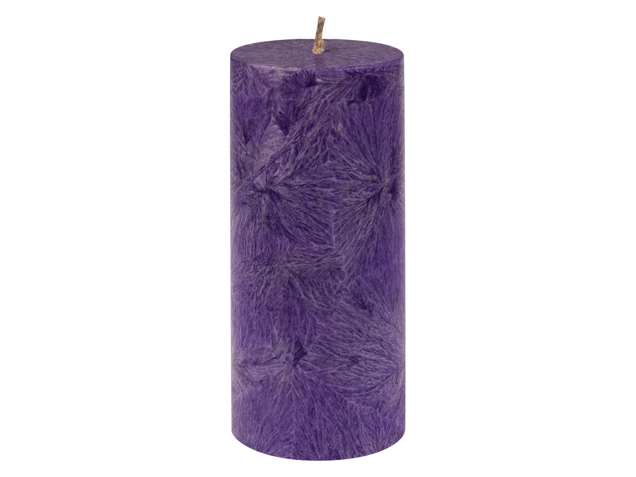 Hahn Stumpenkerze aus Stearin 64 x 135 mm, violett