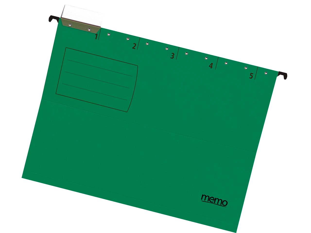 5 memo Hängemappen farbig grün