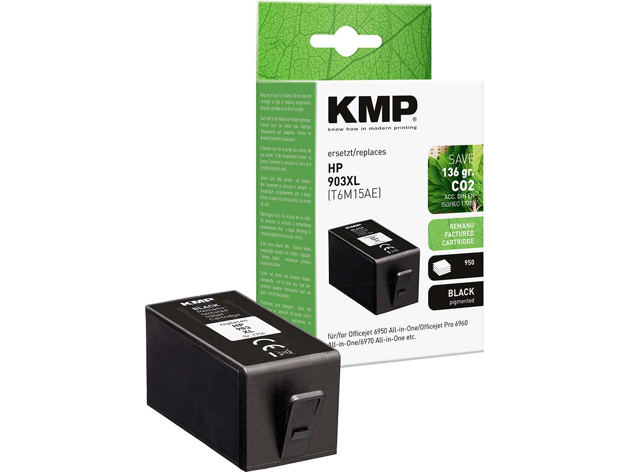 KMP Tintenpatrone ersetzt hp T6M15AE, Nr. 903XL schwarz
