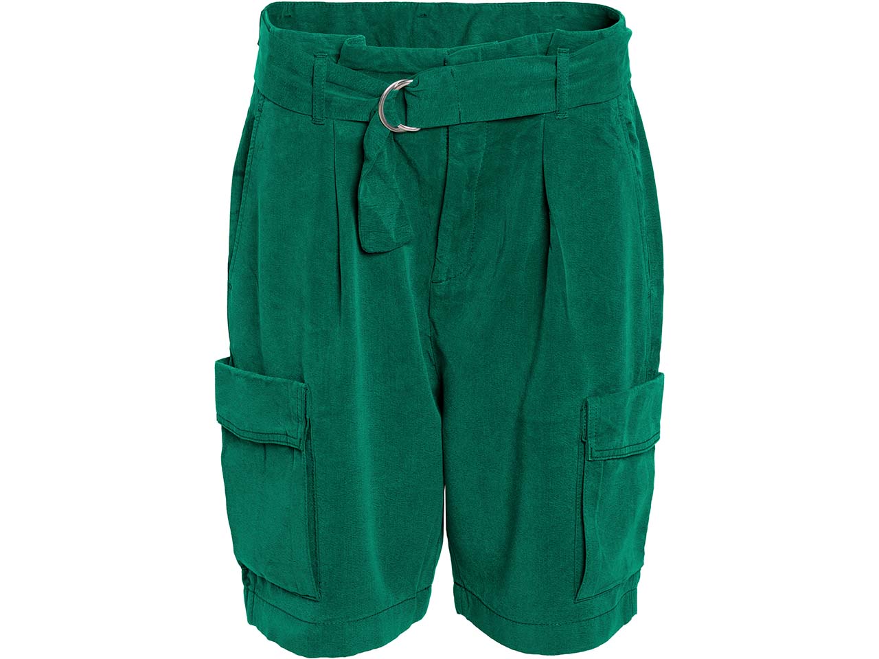 Living Crafts Damen-Bermuda "RUNA" mit Seiten- & Cargotaschen, botanical green, Gr. 42