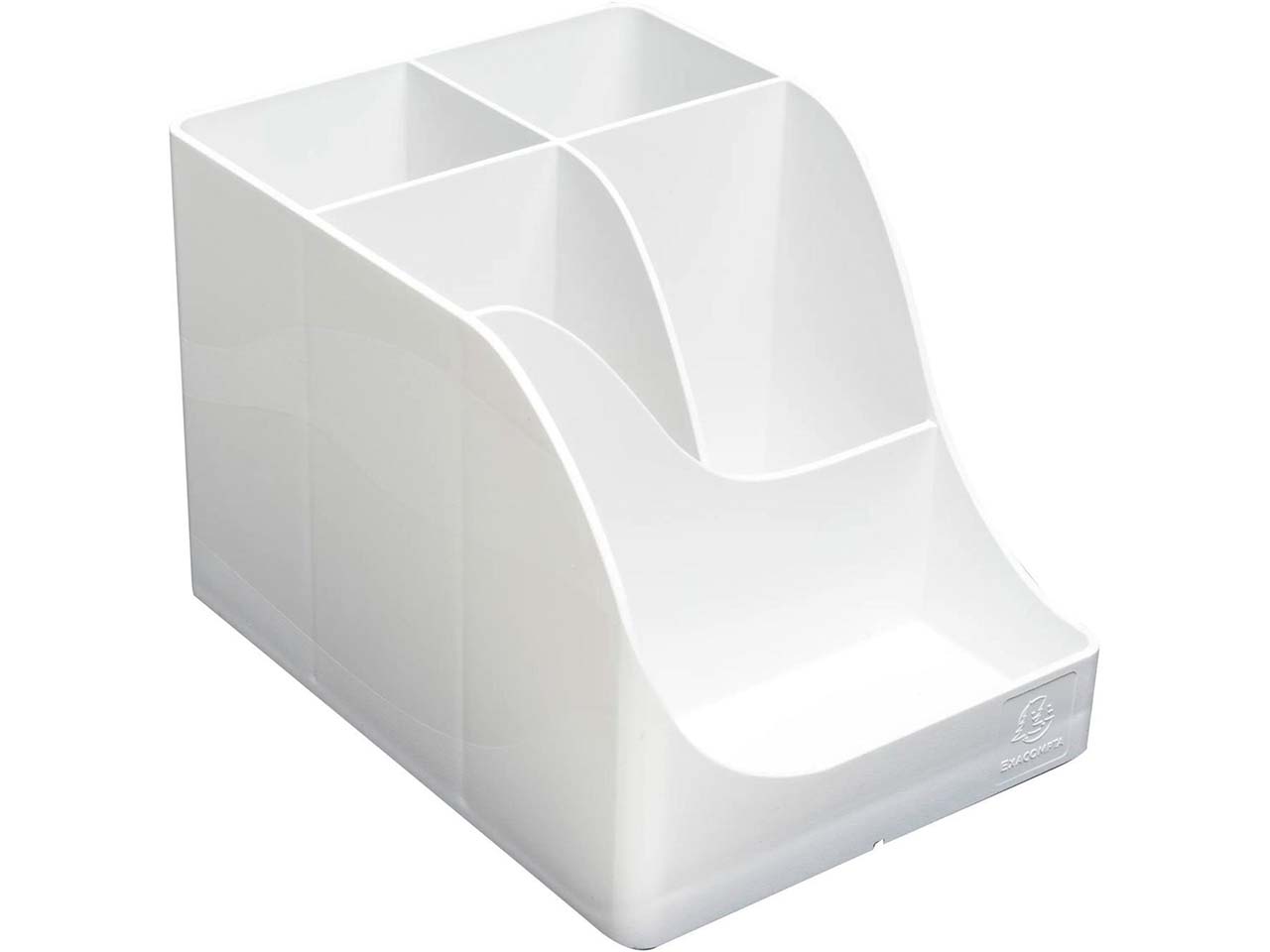 Exacompta Stifteköcher "Pen Wave AutentiK" 5 Fächer, weiß