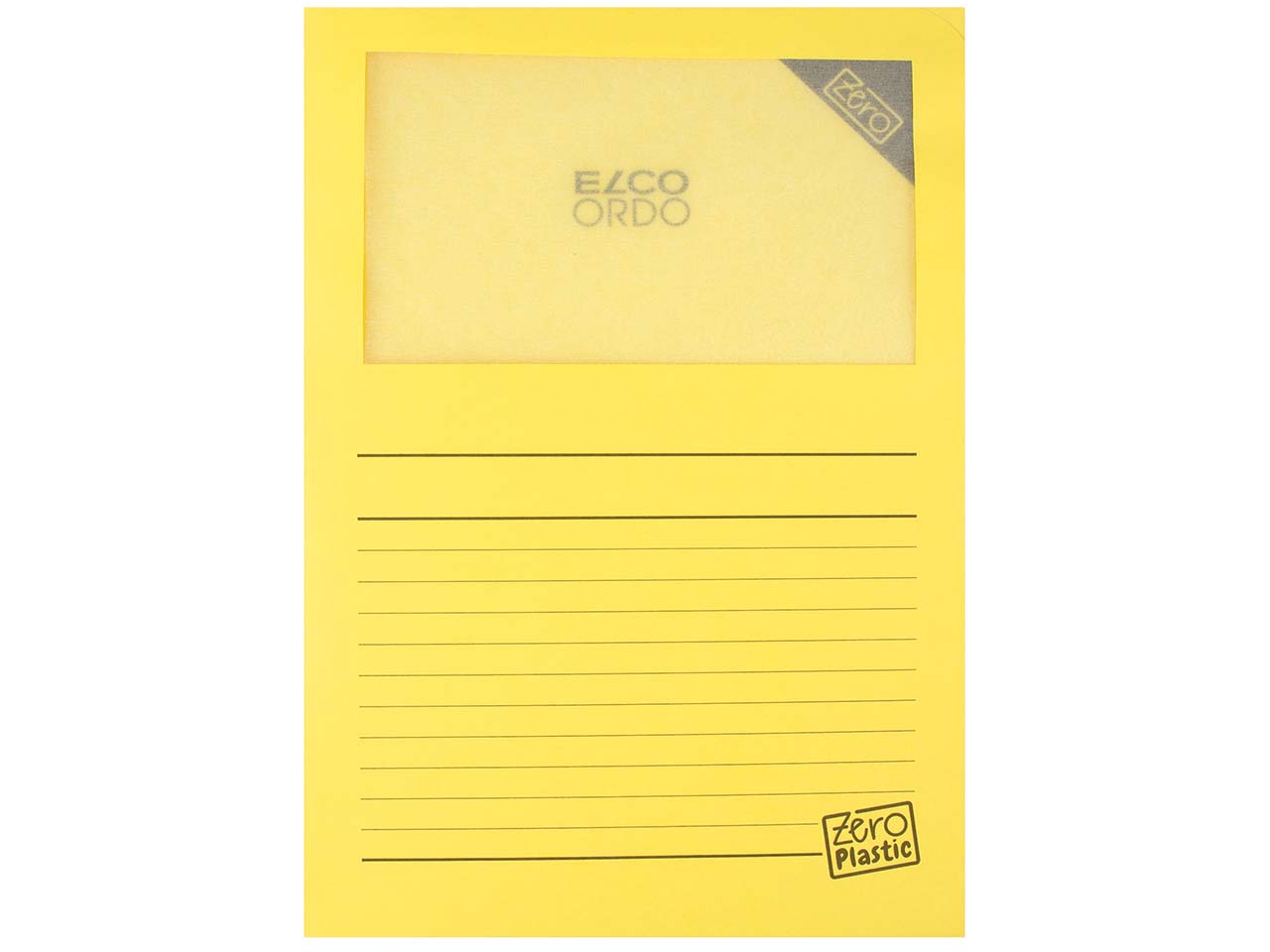 100 Elco Sichtmappe/Fenstermappe "Ordo zero" gelb