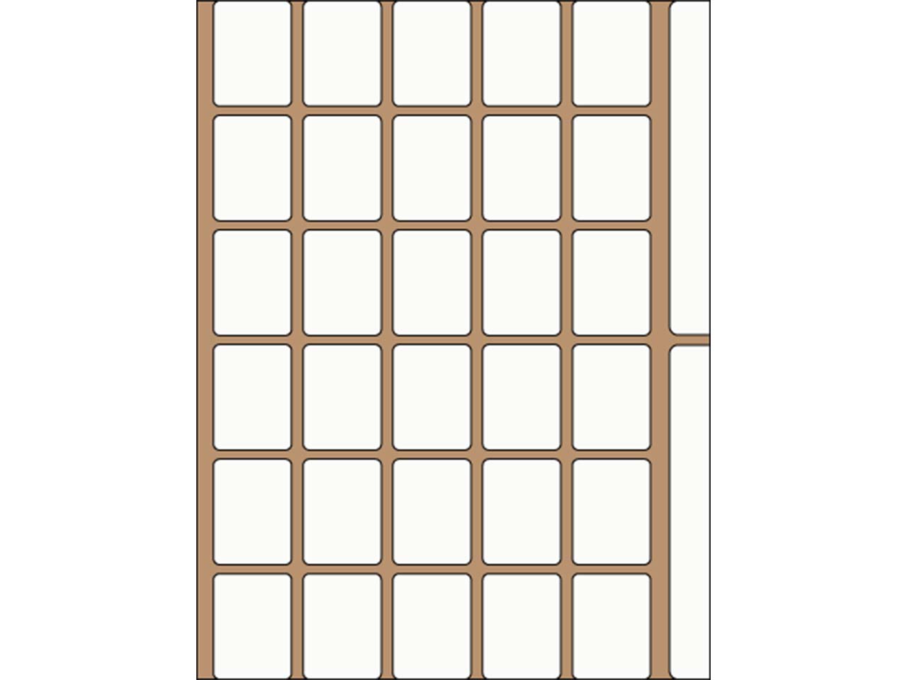 600 Etiketten 19 x 26 mm