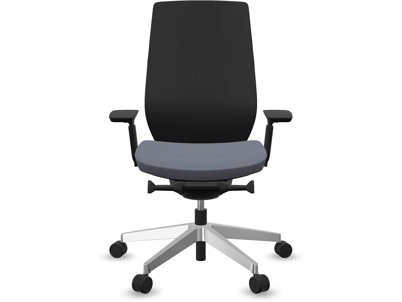 Profim Bürodrehstuhl "ACCIS PRO" mit Armlehnen, Gestell: silber, Sitz: lavendel