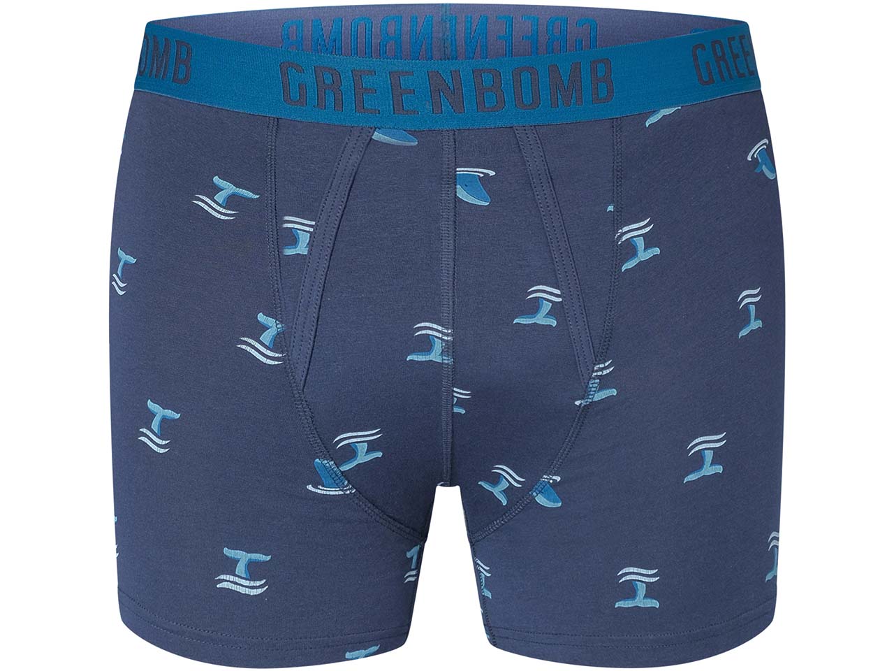 GREENBOMB Bio-Herren-Boxershort 'Whale Tail', mix, Gr. XL