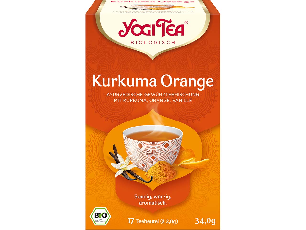 YOGI TEA Bio-Gewürztee "Kurkuma Orange", 34 g