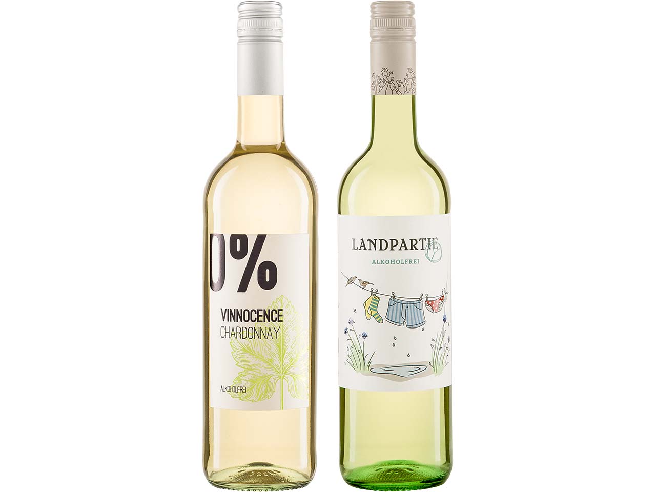 Weißwein-Paket alkoholfrei, 2er-Set, 2 x 0,75 l